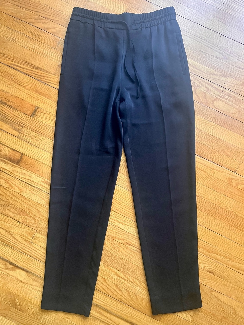 COS Black Wool Blend Tapered Trouser Pants Size 8
